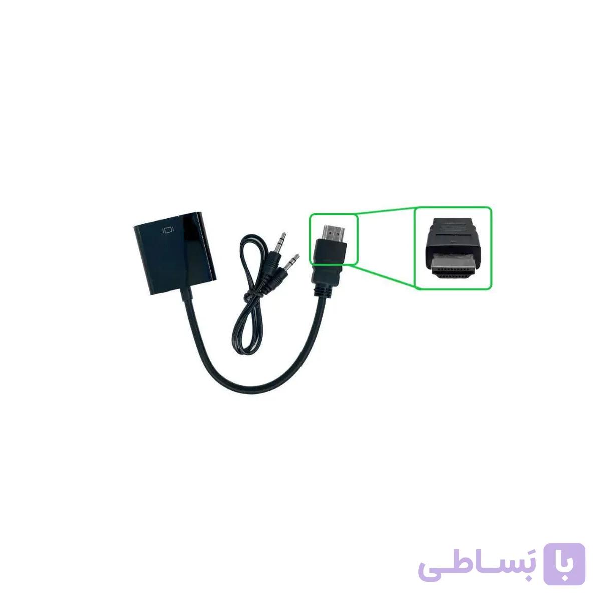 مبدل اچ دی ام آی به وی جی ای HDMI to VGA