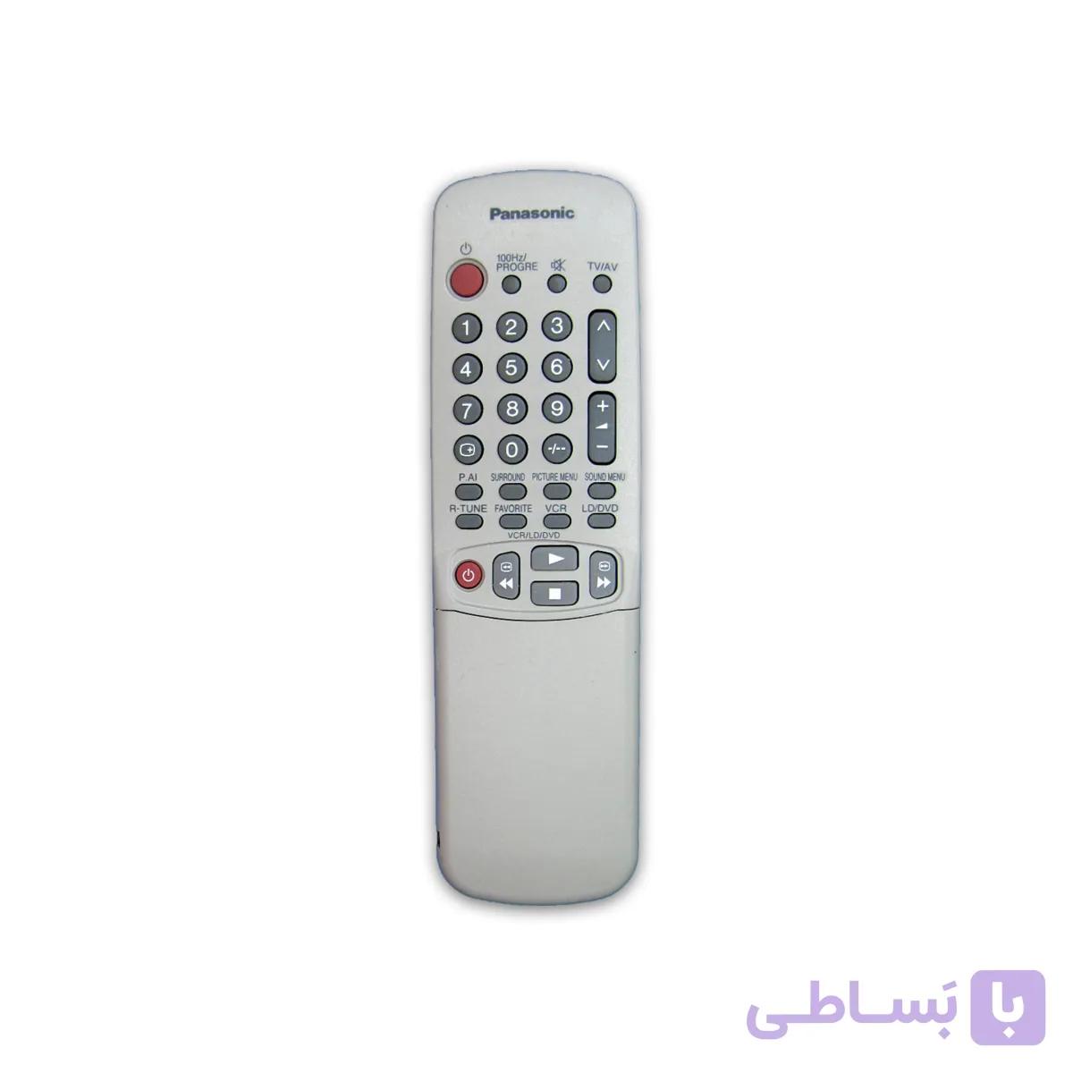 کنترل تلویزیون پاناسونیک PANASONIC مدل درب دار (نقره ای-ویدئو) فابریک