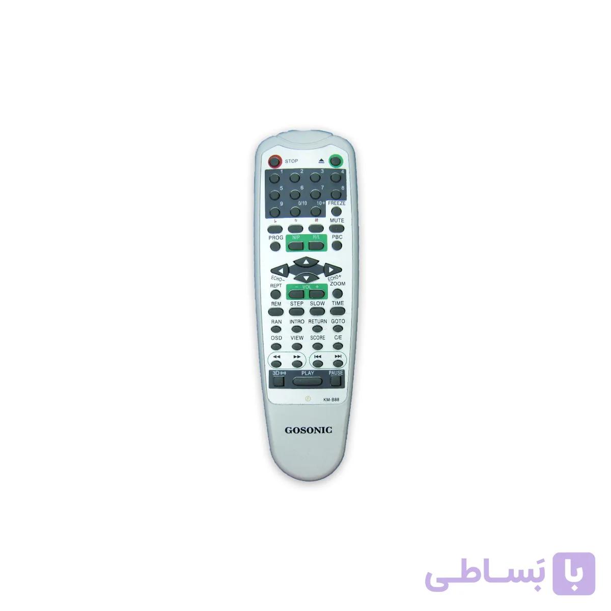 کنترل وی سی دی گوسونیک GOSONIC DVD مدل تک دیسک