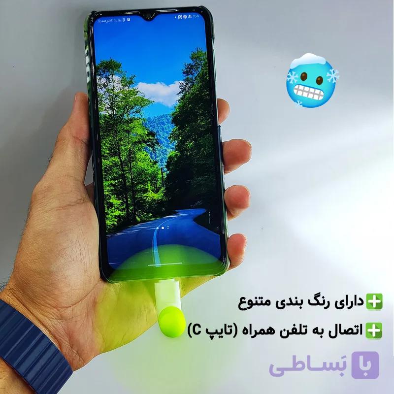 پنکه همراه موبایلی مدل USB-Type C — تصویر 1