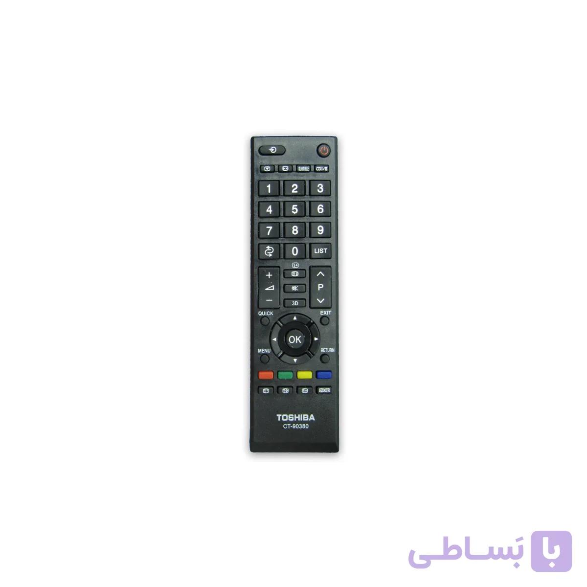 کنترل تلویزیون ال ای دی LED توشیبا TOSHIBA مدل CT-90380
