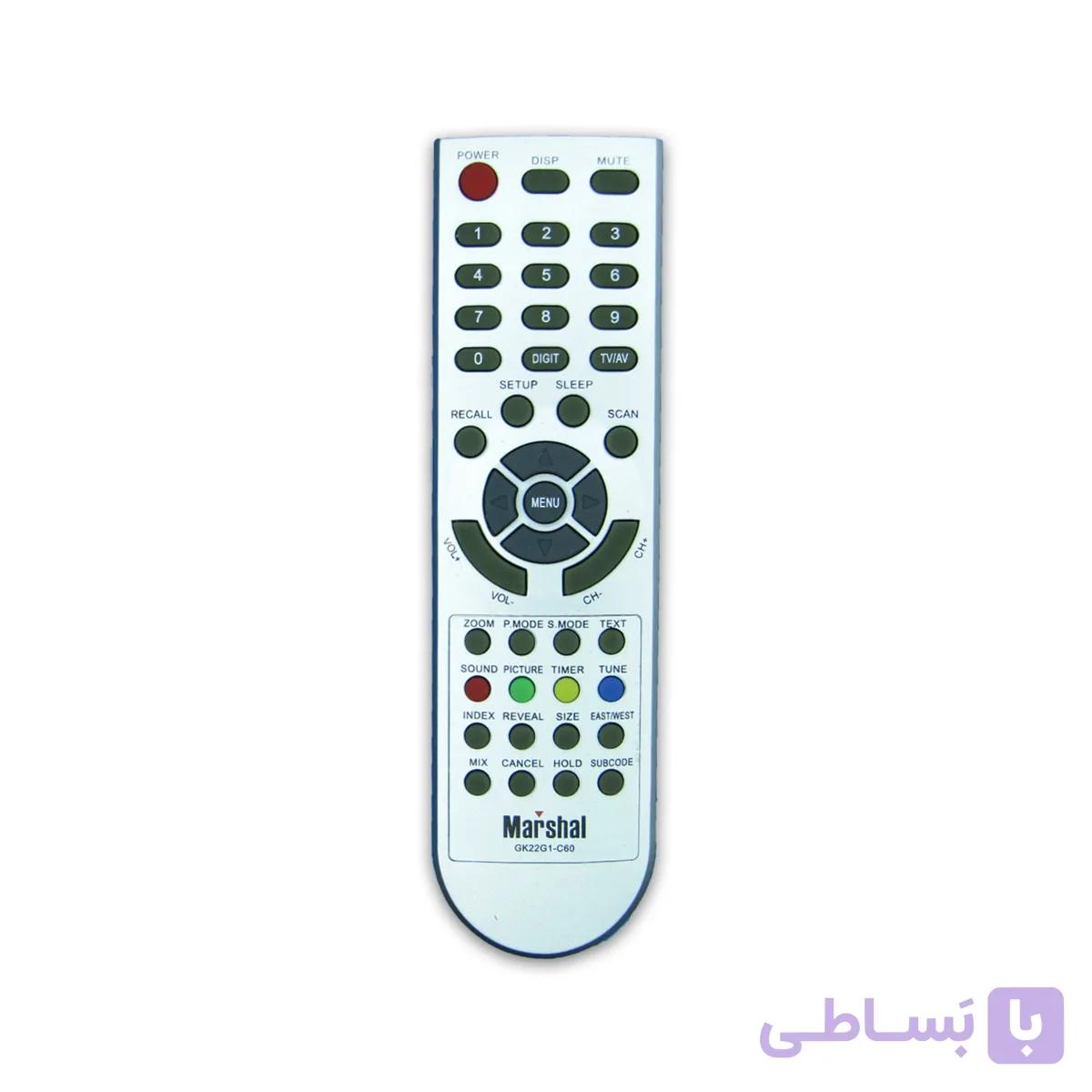 کنترل تلویزیون ال ای دی LED MARSHAL مارشال مدل GK22G1-C60 (طرح هایویژن)