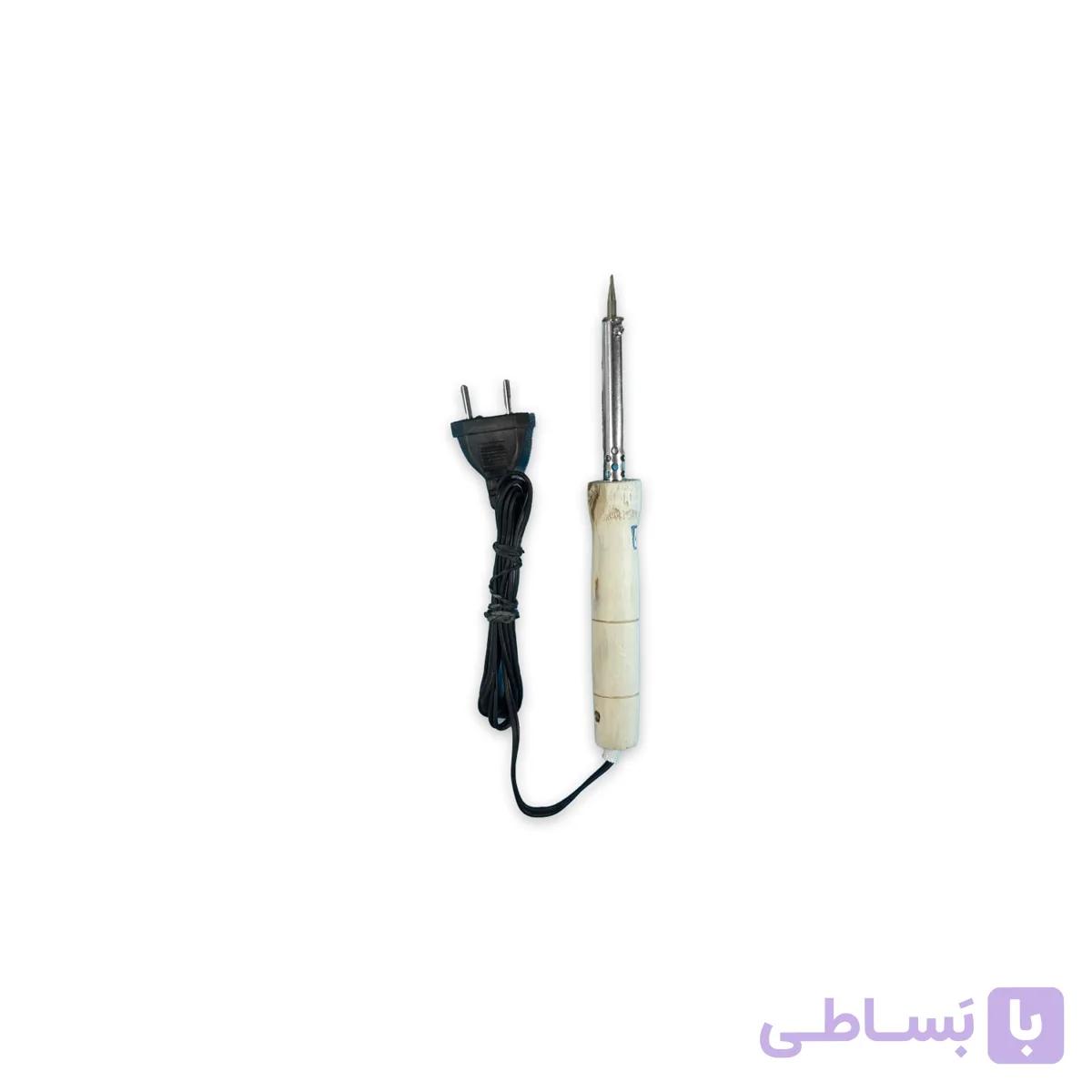 هویه 60 وات دسته چوبی کرم رنگ