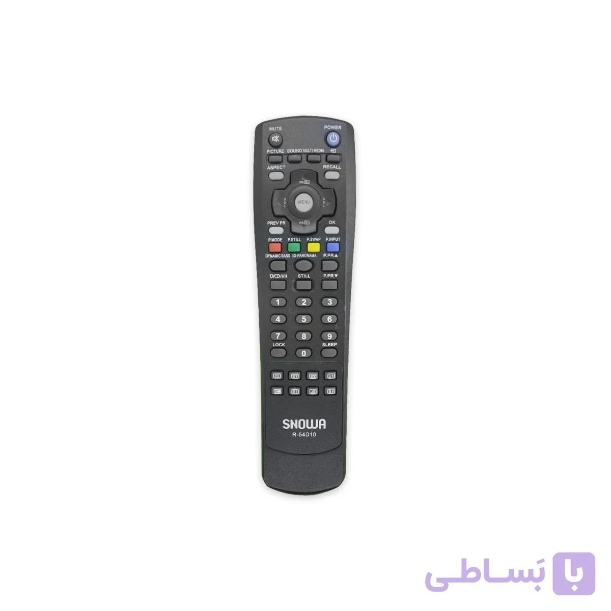 کنترل تلویزیون ال ای دی اسنوا مدل R-54D10 SNOWA LED