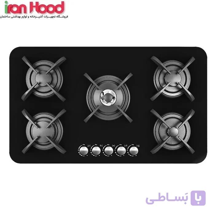 اجاق گاز صفحه ای کن مدل پاردیک مشکی (Pardyc-B)