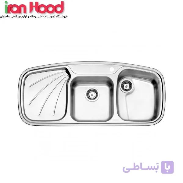 سینک استیل البرز مدل 614 New توکار — تصویر 1