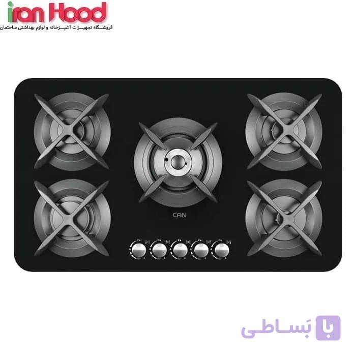 اجاق گاز صفحه ای کن مدل اپل مشکی (Apple-B)