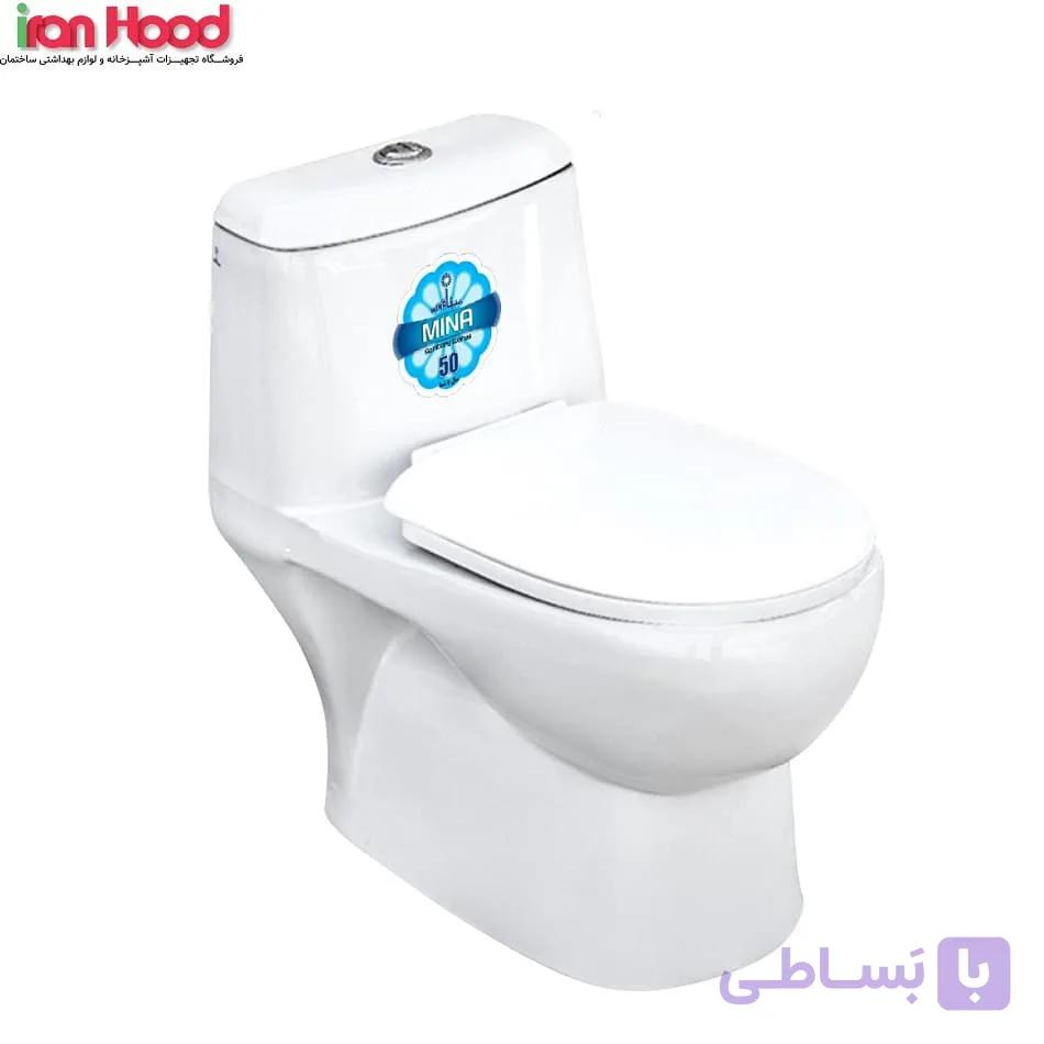 توالت فرنگی مینا مدل برلیان مشکی — تصویر 1