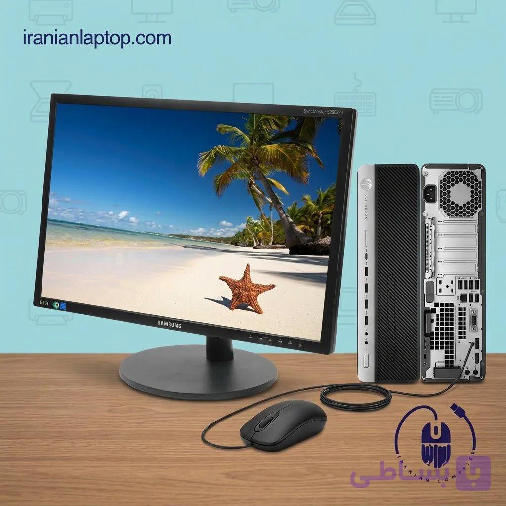پک کامل کیس و مانیتور استوک HP 800G3 + Samsung S22b420 نسل 7 — تصویر 1