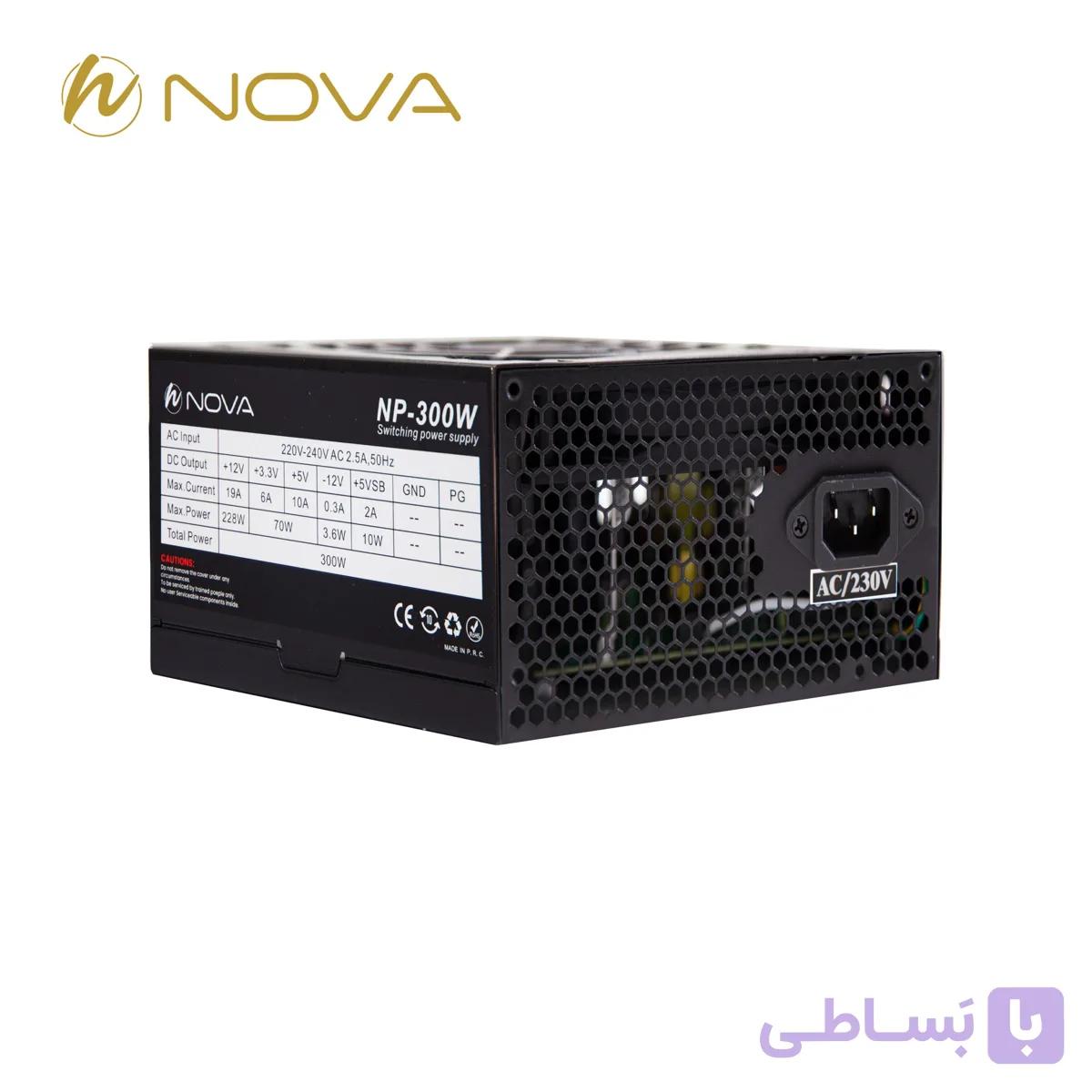 پاور کامپیوتر 300W مدل NP-300 نوا Nova