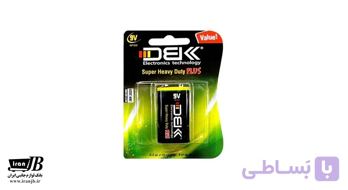 باتری 9V کتابی دی بی کی مدل 6F22
