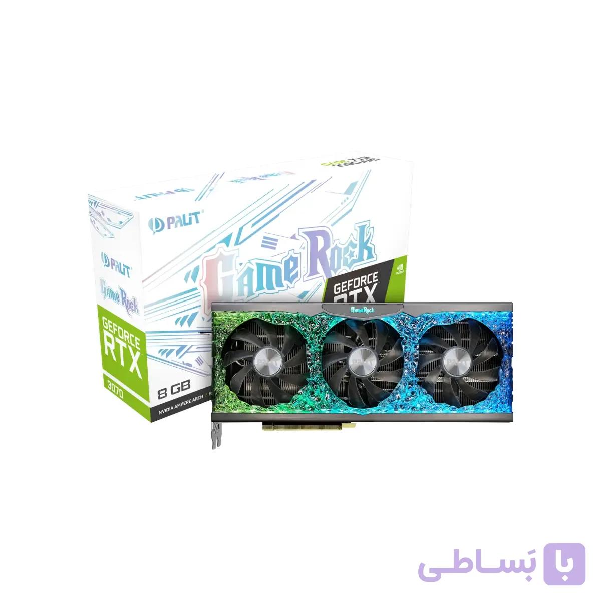 کارت گرافیک PALIT RTX 3070 GameRock 8GB ( در حد نو ) — تصویر 1