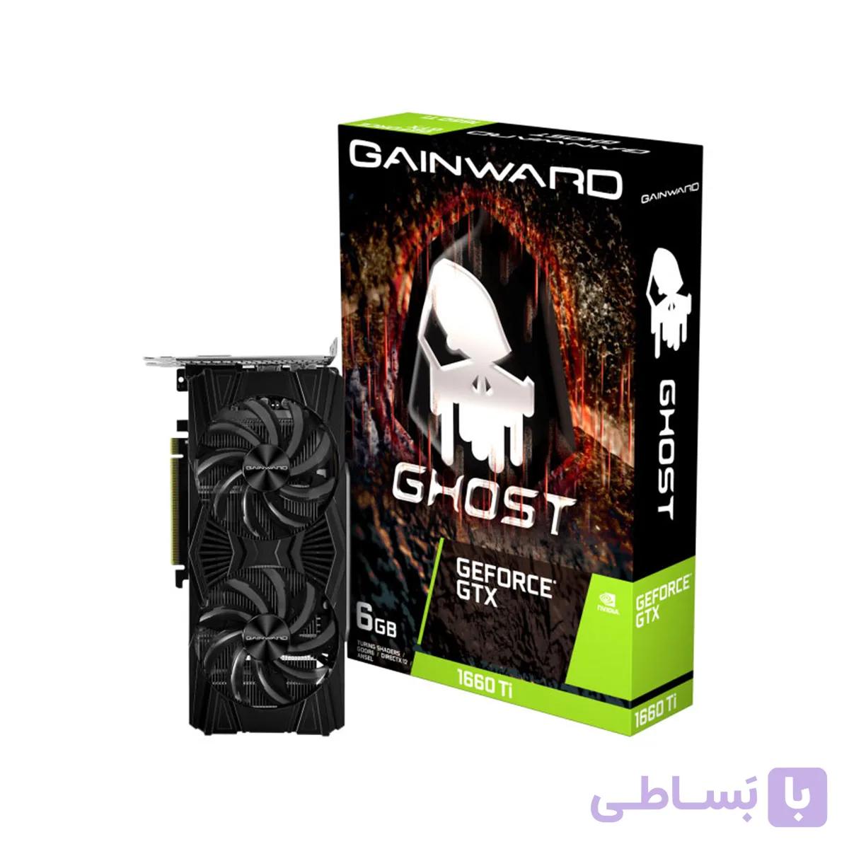 کارت گرافیک GAINWARD GTX 1660Ti Ghost 6GB ( در حد نو ) با جعبه — تصویر 1