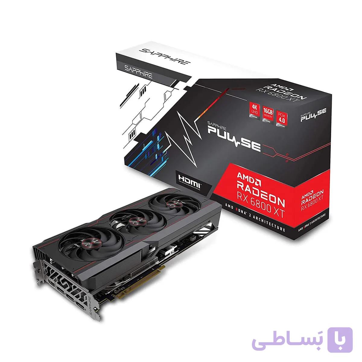 كارت گرافيک SAPPHIRE RX 6800 XT PULSE 16GB ( در حد نو ) با جعبه — تصویر 1
