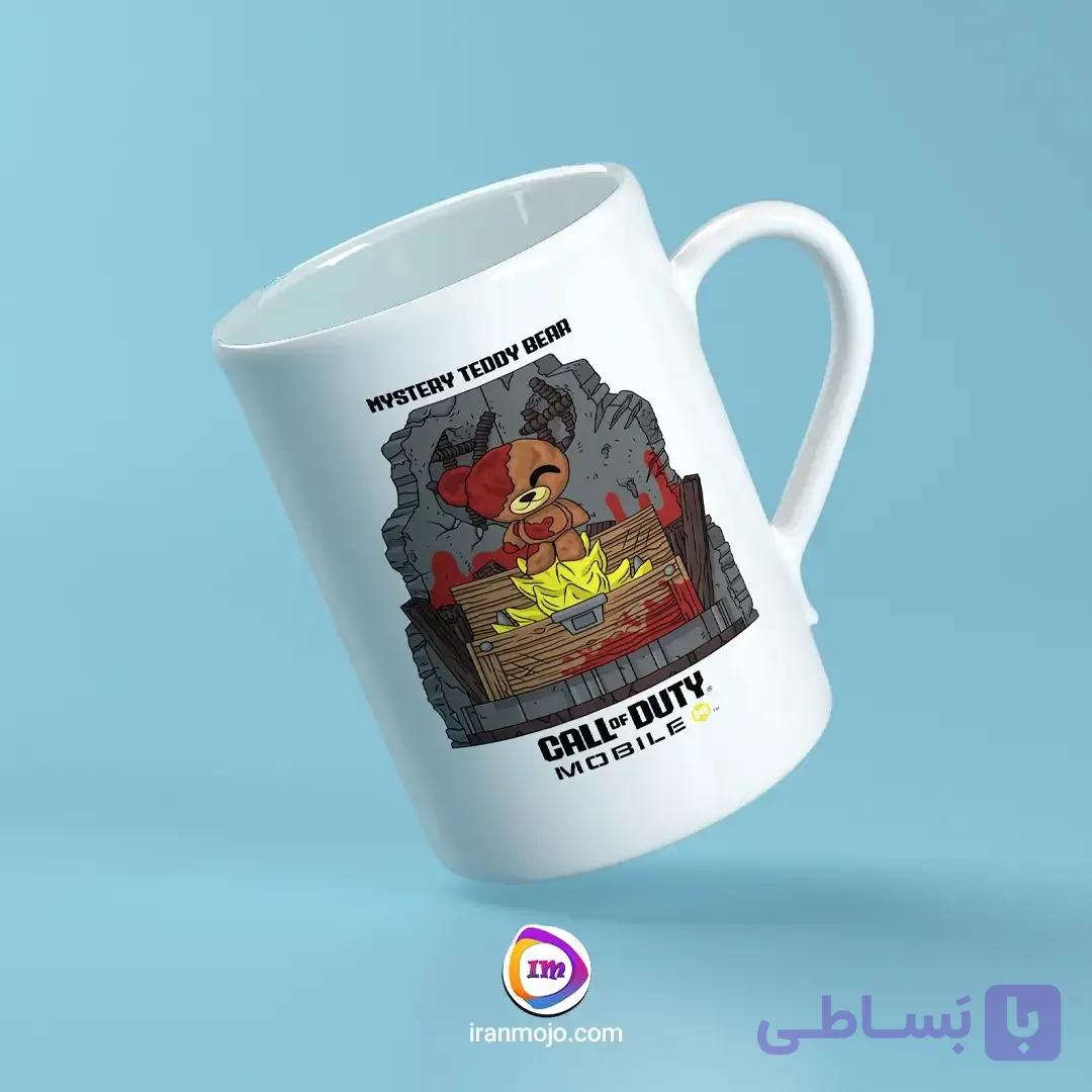 ماگ گیمینگ با طرح mystery teddy bear