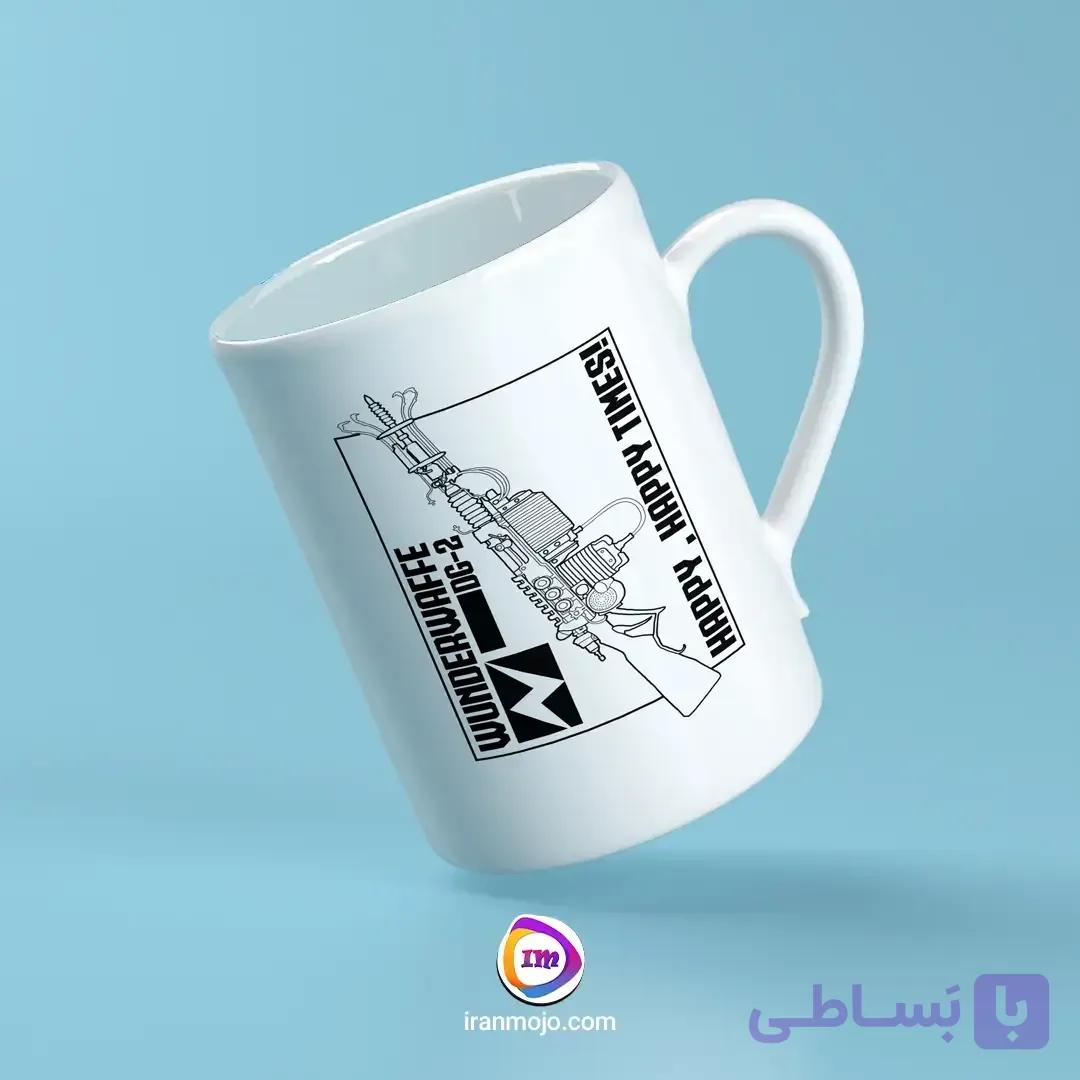 ماگ طرح دار گیمینگ با طرح wunderwaffe کالاف
