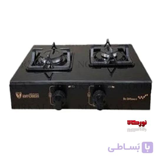 اجاق گاز رومیزی دو شعله ترموکوبل دار آتشگر مدل1006B