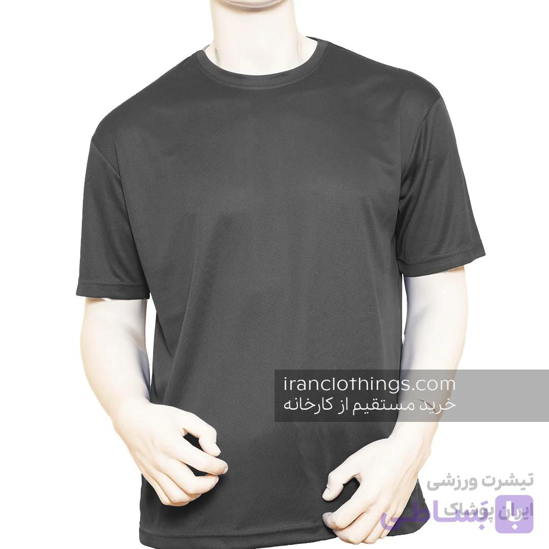 تیشرت ورزشی طوسی تیره — تصویر 1