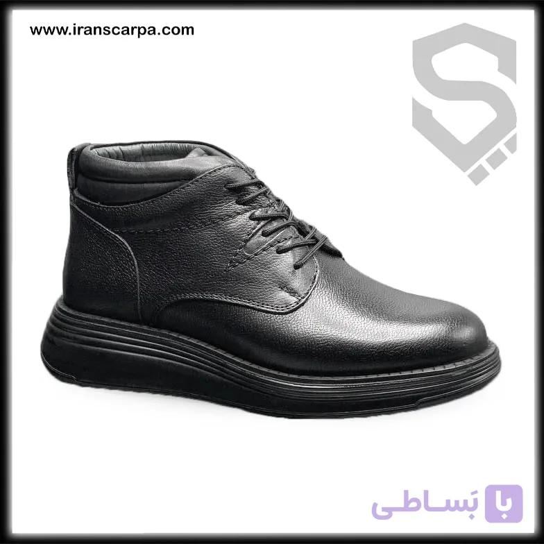 نیم بوت چرم مردانه مدل SHP1 — تصویر 1