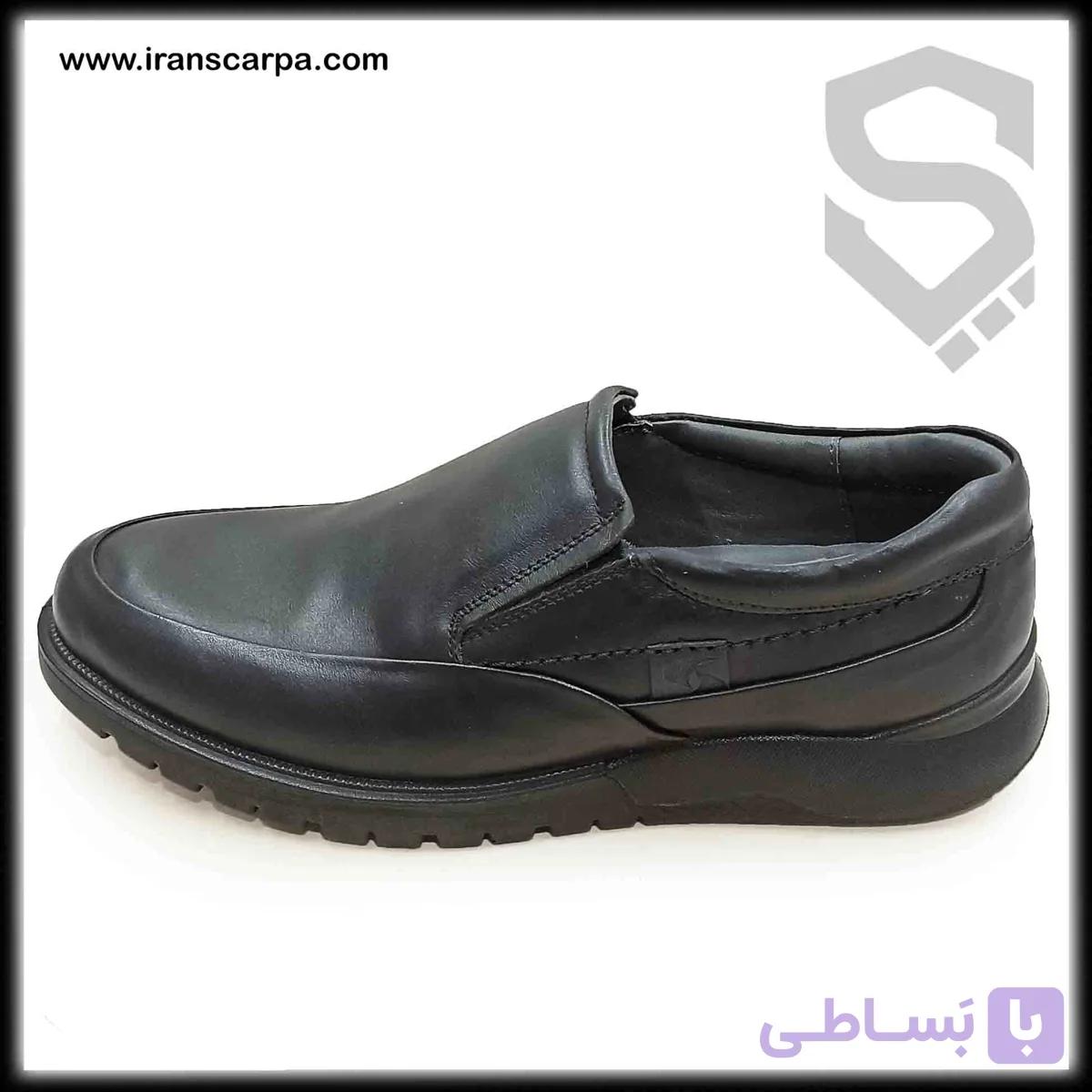 کفش چرم مردانه روزمره مدل یاشین بندی — تصویر 1