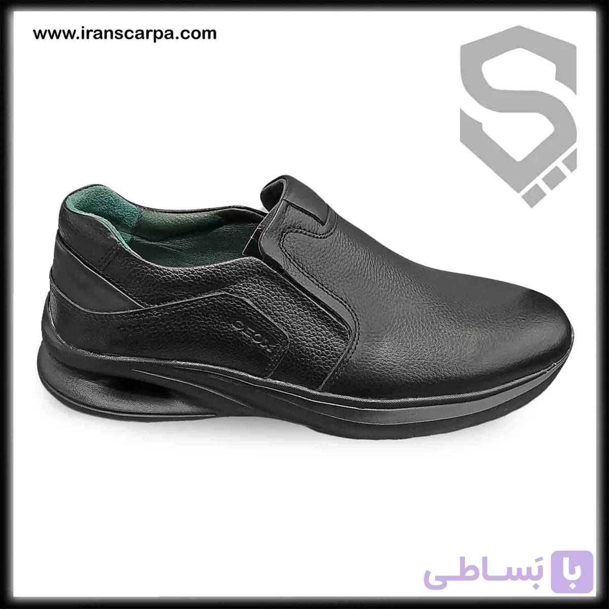 کفش چرم مردانه طبی مدل رادین بندی — تصویر 1
