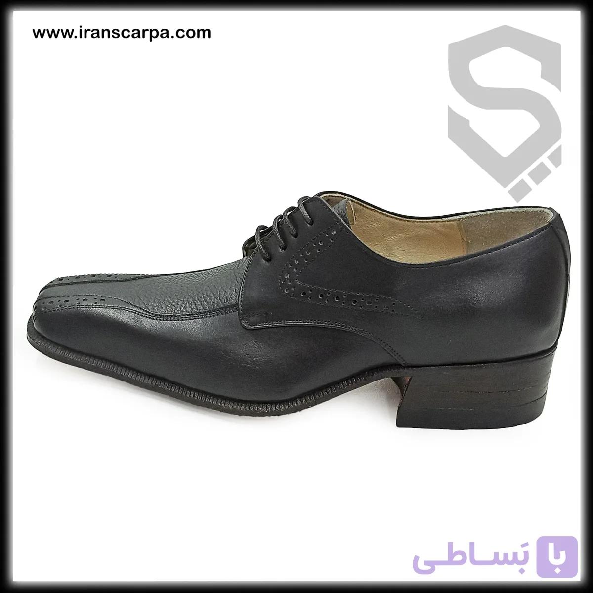 کفش دست دوز چرم مردانه مدل رمشا — تصویر 1
