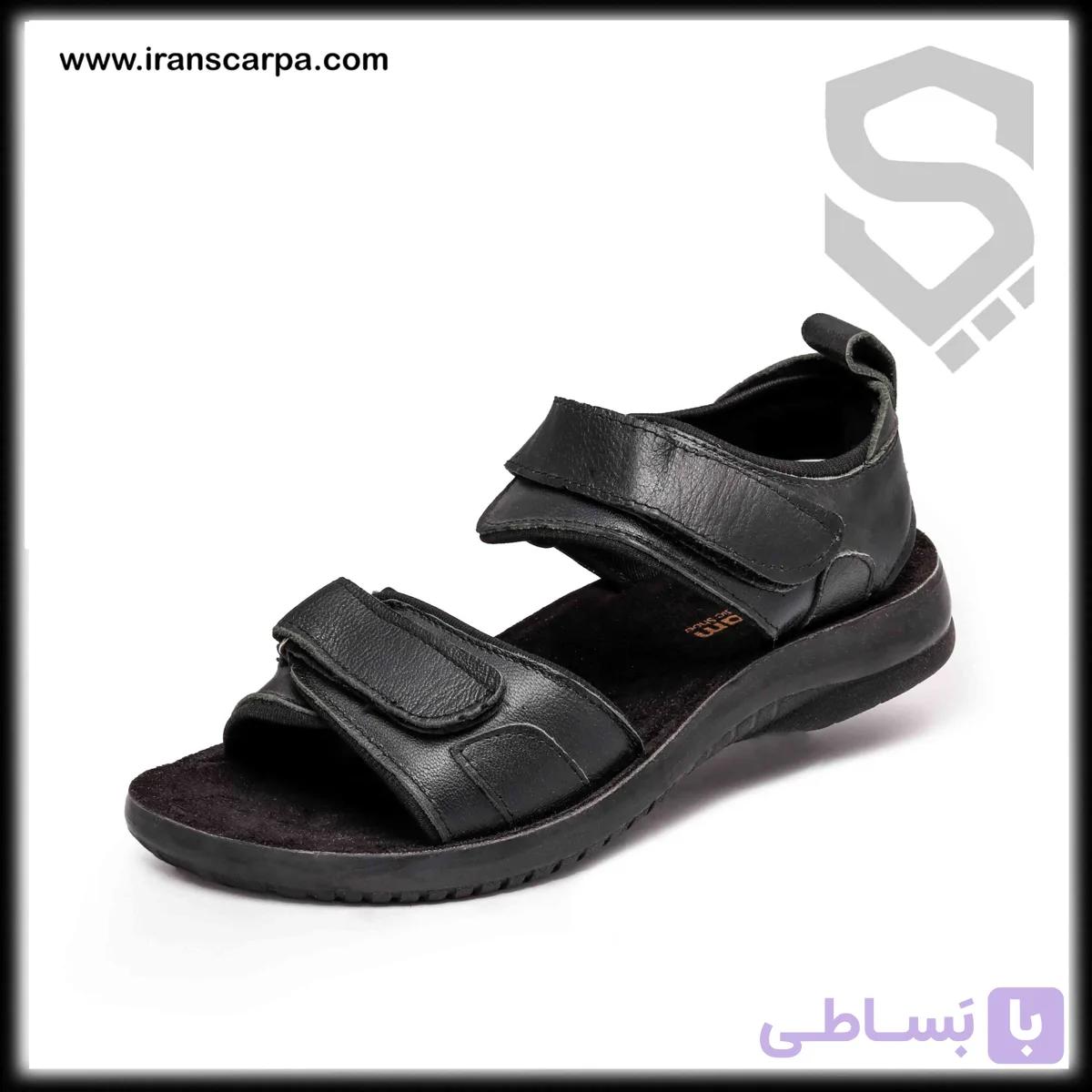 صندل تابستانی چرم مردانه مدل R7 — تصویر 1