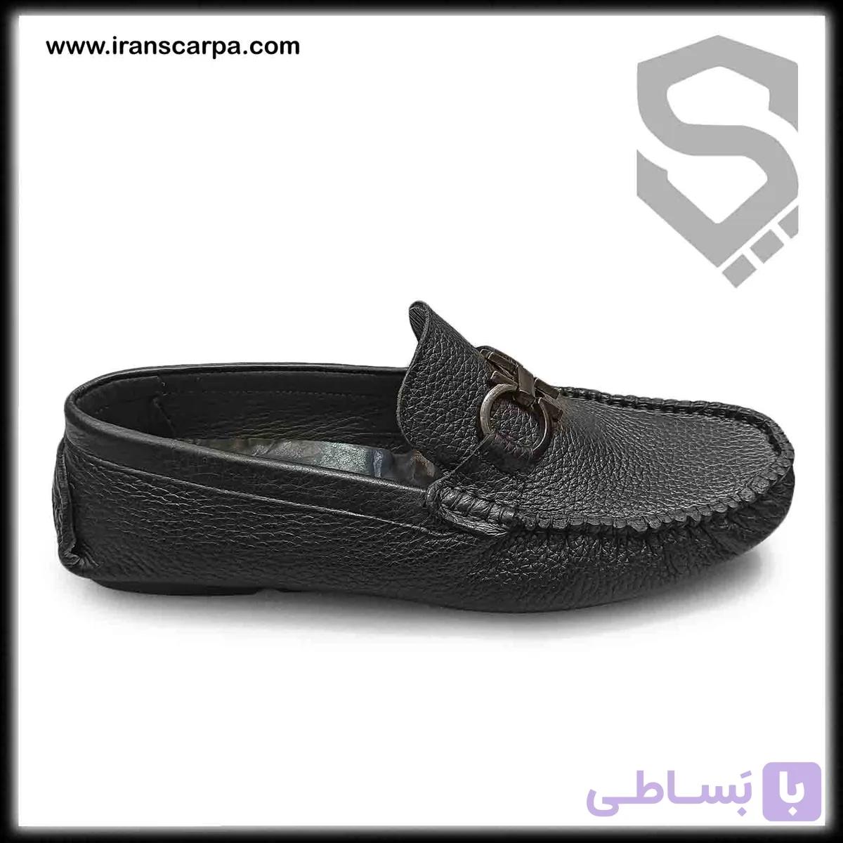 کفش کالج مردانه چرم طبیعی مدل نینو — تصویر 1