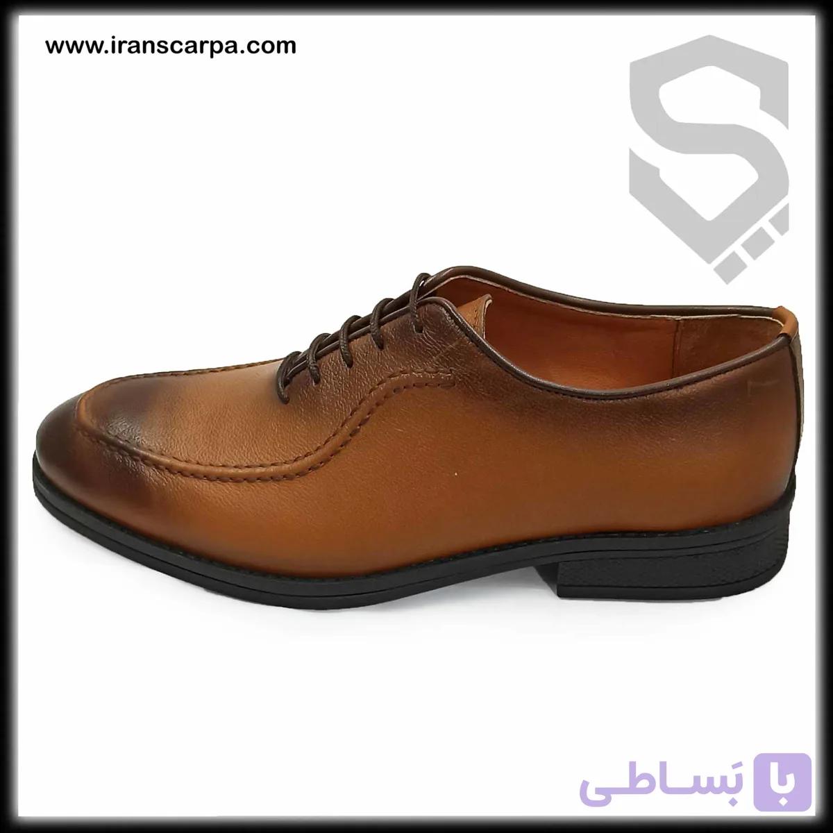 کفش چرم مردانه رسمی مدل یودا — تصویر 1