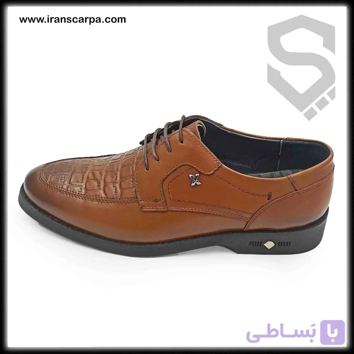 کفش چرم مردانه رسمی مدل مادا — تصویر 1