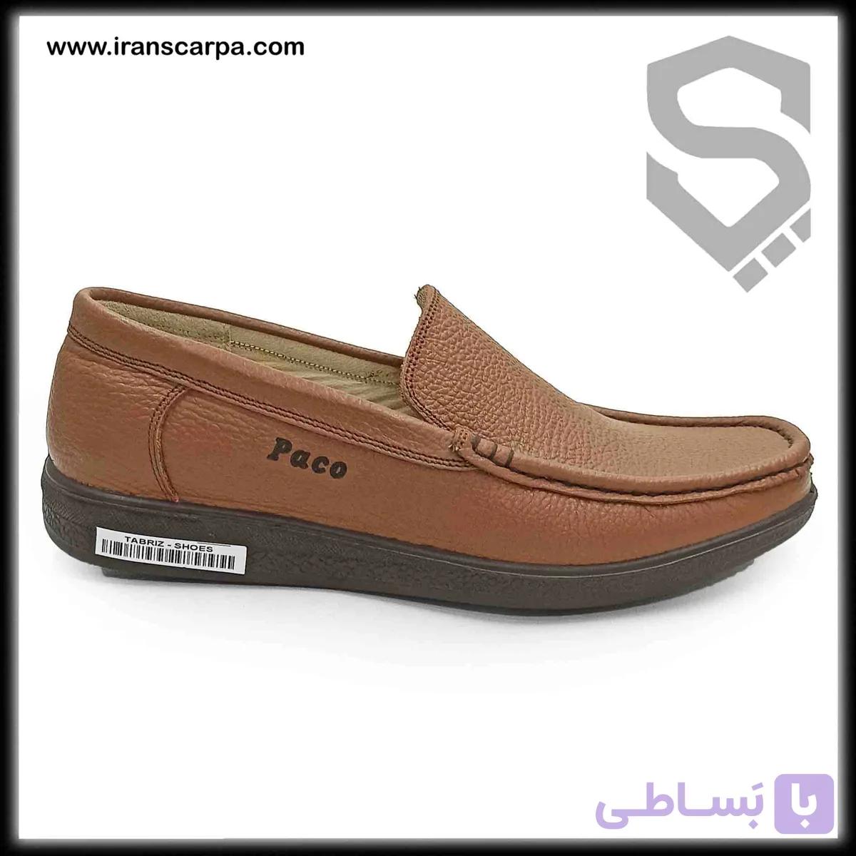 کالج راحتی چرم مردانه مدل فلور — تصویر 1