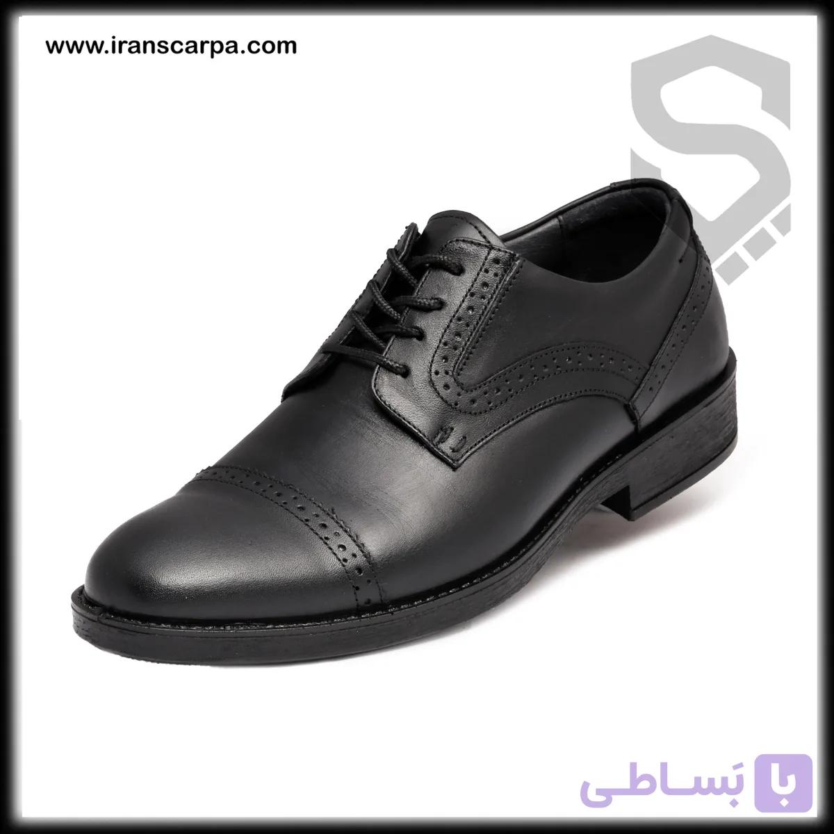 کفش چرم مردانه مجلسی مدل m555 — تصویر 1