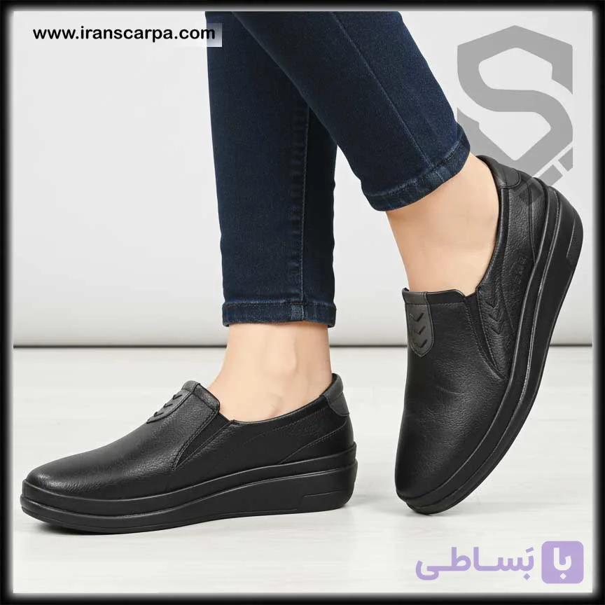 کفش چرم طبی زنانه مدل آدوت — تصویر 1