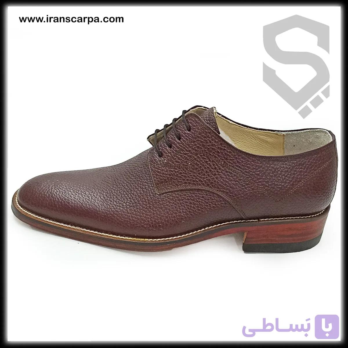 کفش چرم دست دوز مردانه مدل فنوبا — تصویر 1