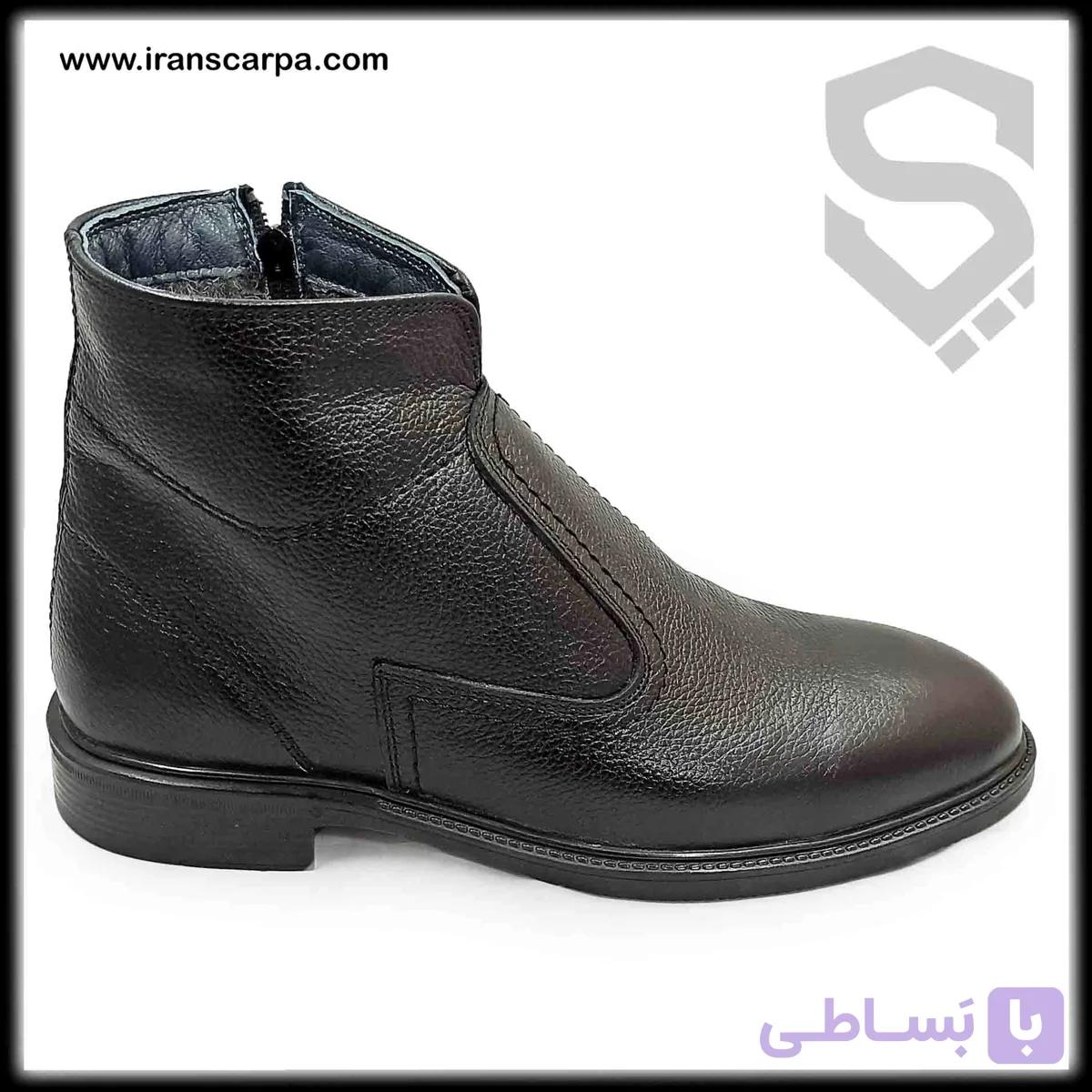 بوت چرم مردانه تبریز مدل لوفاسی — تصویر 1