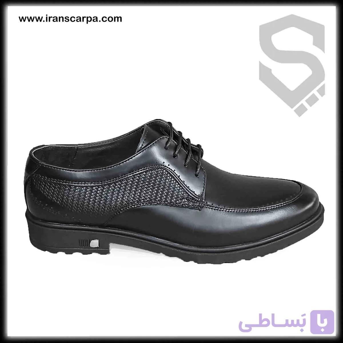 کفش چرم مردانه رسمی مدل کارا — تصویر 1