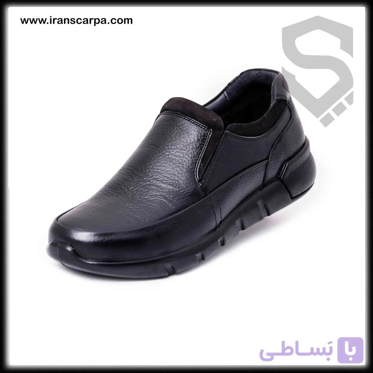 کفش چرم مردانه طبی مدل یوجی — تصویر 1