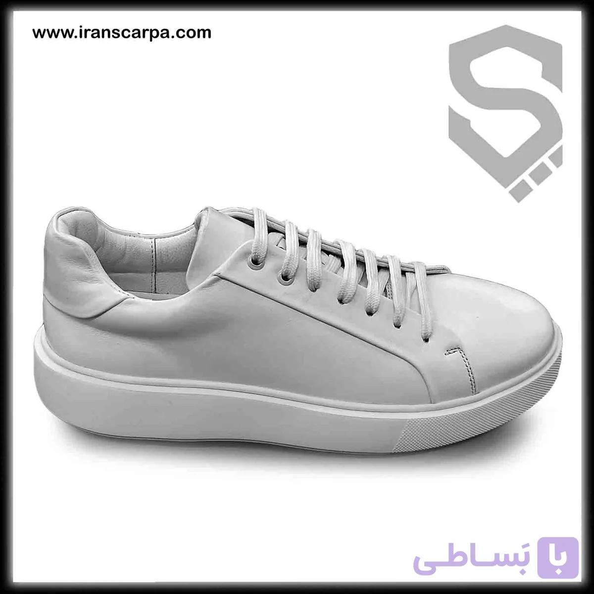 کفش ونس چرم مردانه مدل رانه — تصویر 1