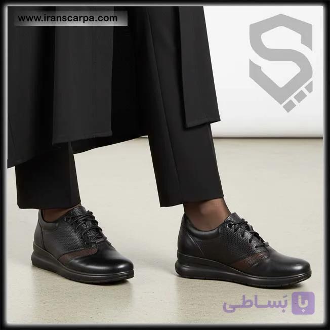 کفش رسمی زنانه بند کشی مدل زیمو — تصویر 1
