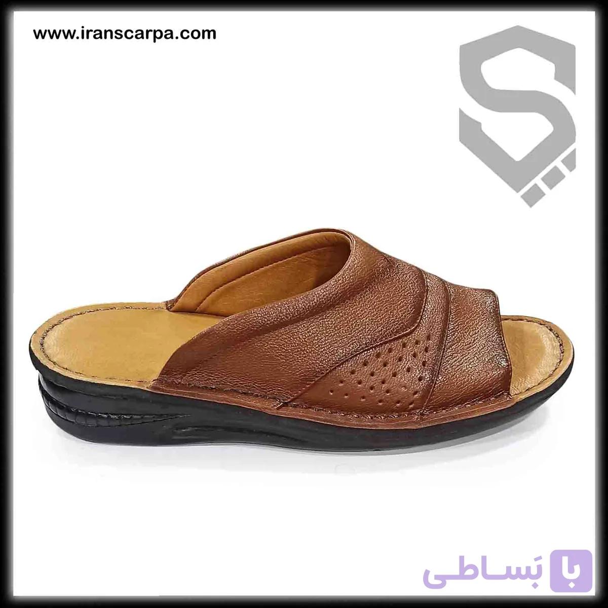 صندل چرم طبیعی مردانه مدل گوستا — تصویر 1