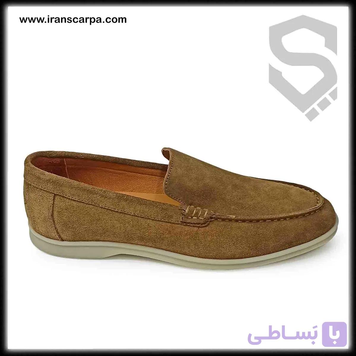 کفش چرم مردانه لوفر مدل میلان — تصویر 1