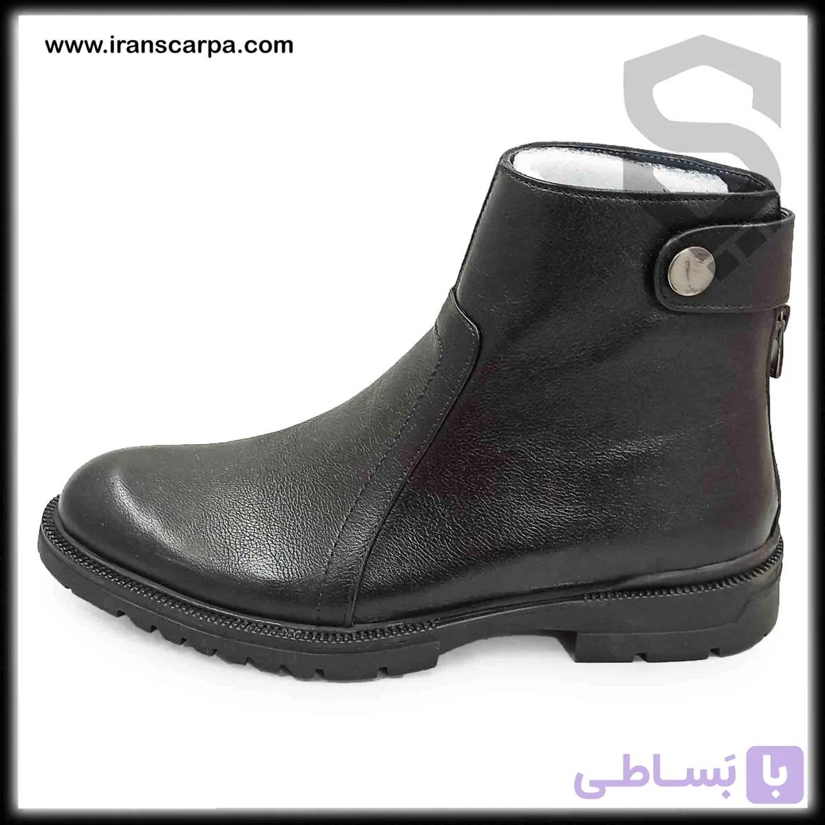 بوت چرم مردانه تبریز مدل بلوکیت — تصویر 1