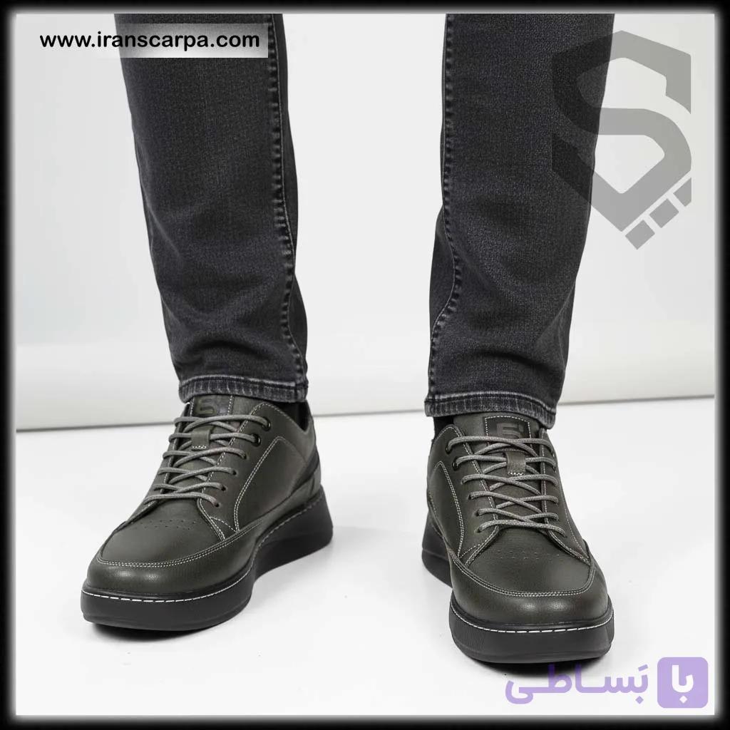 کفش مردانه اسپرت چرم مصنوعی مدل کانِت — تصویر 1