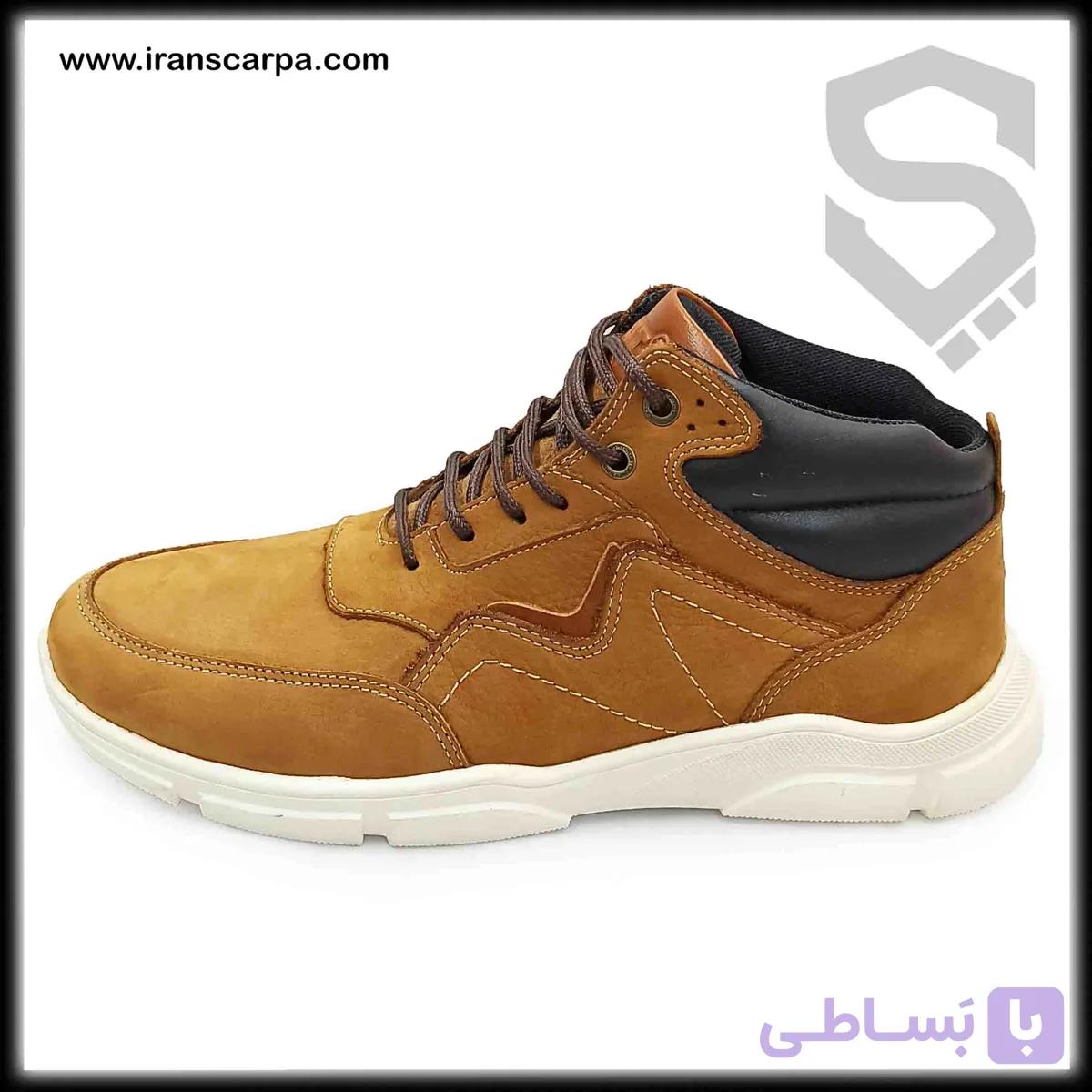 نیم بوت چرم مردانه اسپرت مدل اسپادی — تصویر 1