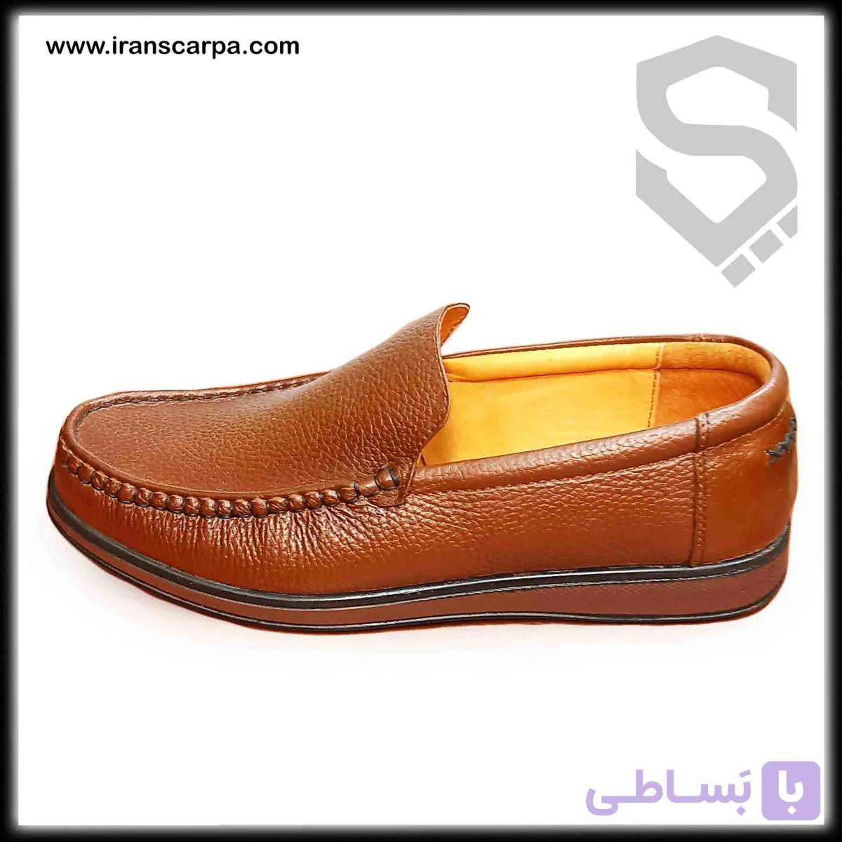 کفش چرم مردانه کالج مدل راکا — تصویر 1