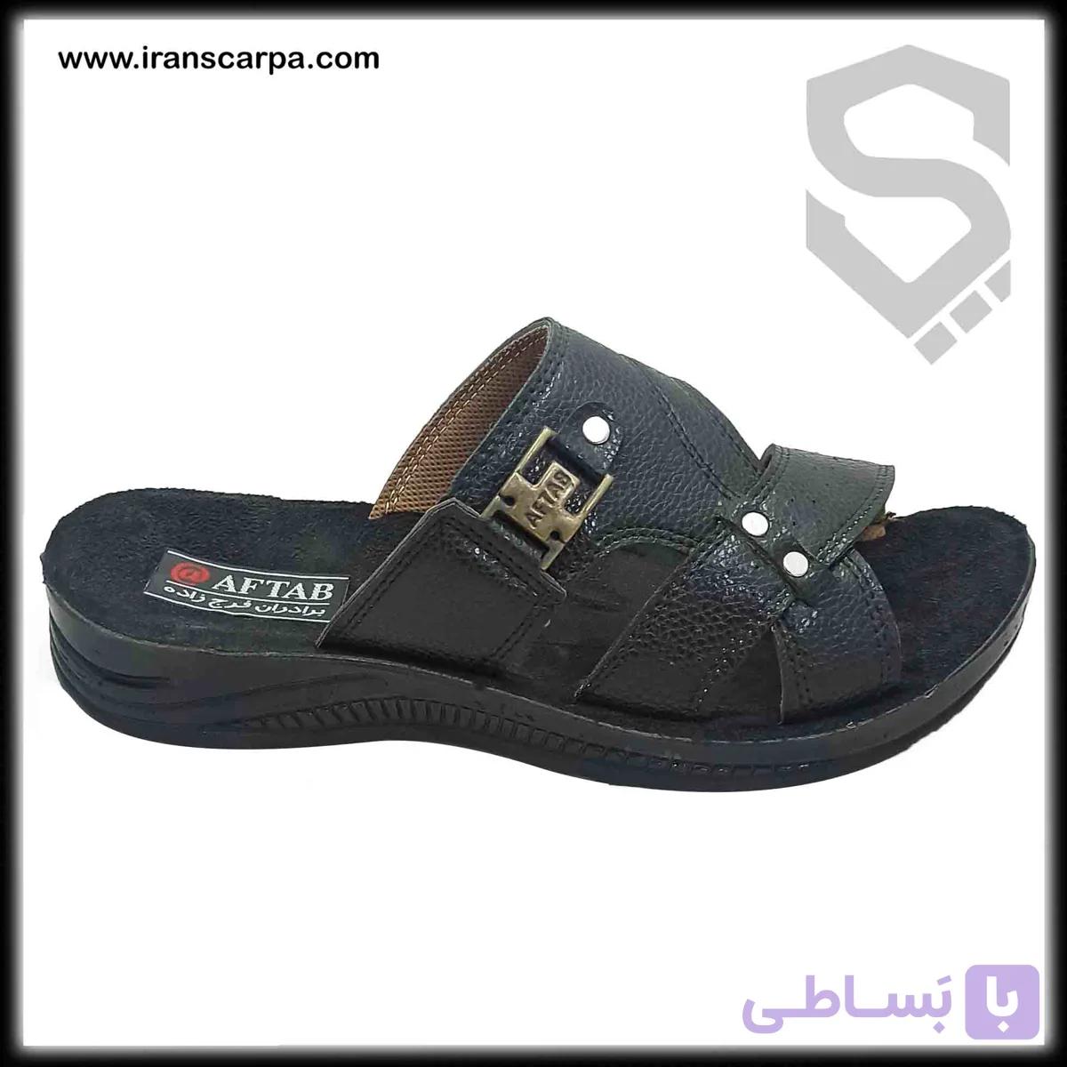 صندل چرم مردانه مدل زیلو — تصویر 1