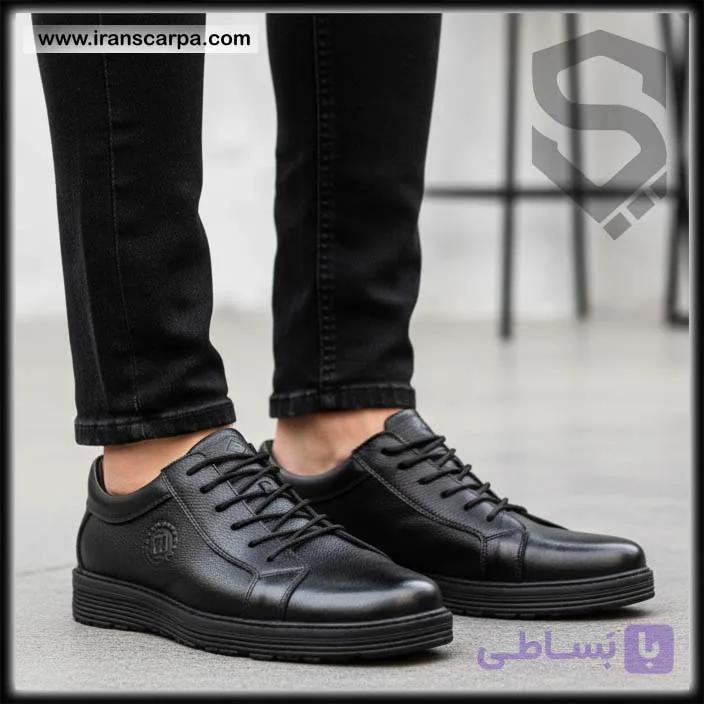 کفش چرم مردانه روزمره مدل SH05 — تصویر 1