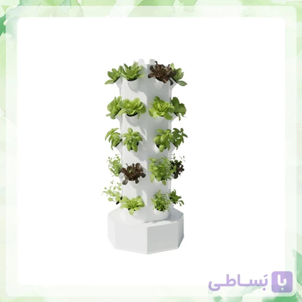 سیستم کشت عمود ایروپونیک ۸ ضلعی با ۴۰ حفره ارتفاع 120 — تصویر 1