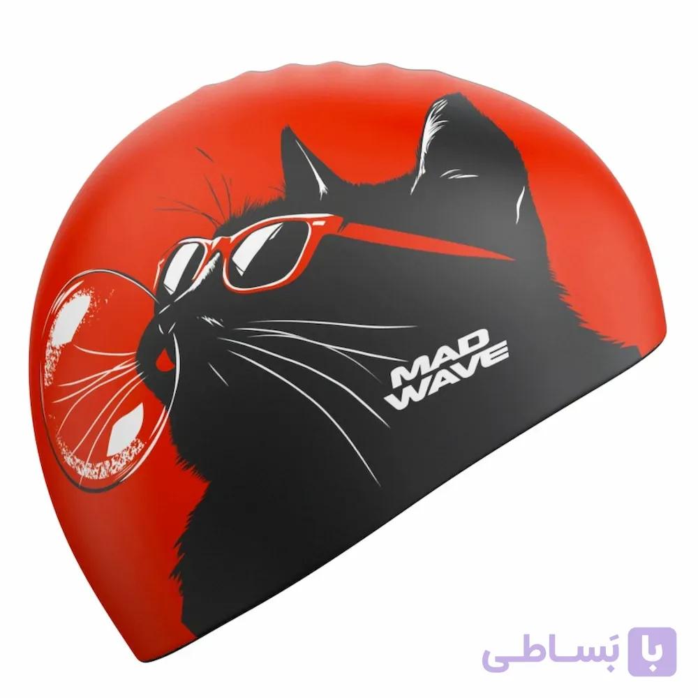 کلاه شنا سیلیکونی مدویو مدل Cat with bubble — تصویر 1