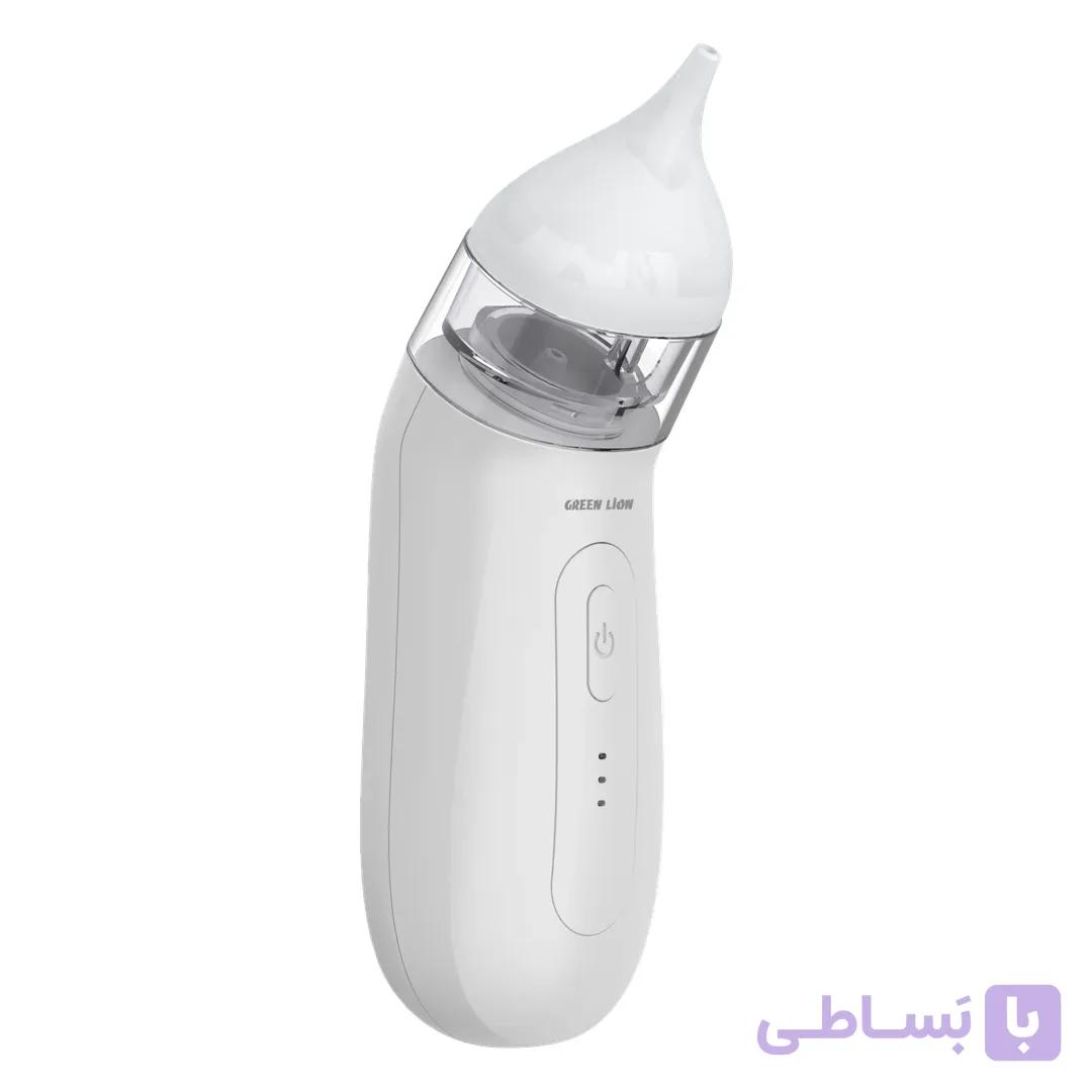 پوآر بینی برقی کودک گرین لاین مدل Green Lion Nasal Aspirator Baby Nose Cleaner — تصویر 1